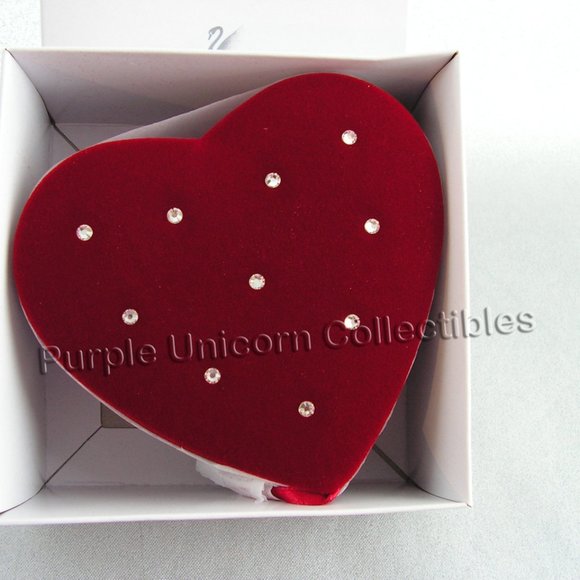 Swarovski Crystal Red Heart Jewelry Trinket Box - Picture 5 of 7